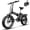 Black, variant on AOANGO 1000W Folding Electric Bike, 48V 20.8AH Removable Battery, 30+MPH 80 Miles, 20" Anti-Slip Fat Tire All Terrain Adult Commute Ebike
