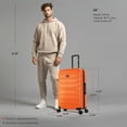 thumbnail image 4 of InUSA Trend 28" Hardside Lightweight Luggage with Spinner Wheels, Handle, and Trolley, Orange, 4 of 12
