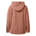 thumbnail image 5 of Essentials Women's Hoodie Vintage Distress Solid Casual Long Sleeve Denim Workout Hooded Sweatshirts, 5 of 5