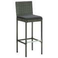 thumbnail image 5 of vidaXL Patio Bar Set Bar Table and Stools Patio Furniture Set with Cushions, 5 of 38