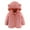 Pink-c, variant on Baby Winter Jacket with Hooded Long Sleeve Cute Printed Solid Baby Coat Christmas Outfits for Baby Boys 6-12 Months