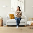 thumbnail image 6 of Ktaxon Loveseat Sofa with Side Bags 47" 2-Seat Small Couch with Wood Legs for Living Room Bed Room Beige Faux Leather, 6 of 11
