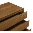 thumbnail image 5 of Flagstaff 3-Drawer Nightstand in Modern Spice Tan Finish on Solid Wood, 5 of 5