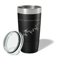 thumbnail image 2 of Fort Loudoun Lake Map Tumbler Travel Mug Insulated Laser Engraved Coffee Cup Tennessee 20 oz Black, 2 of 5