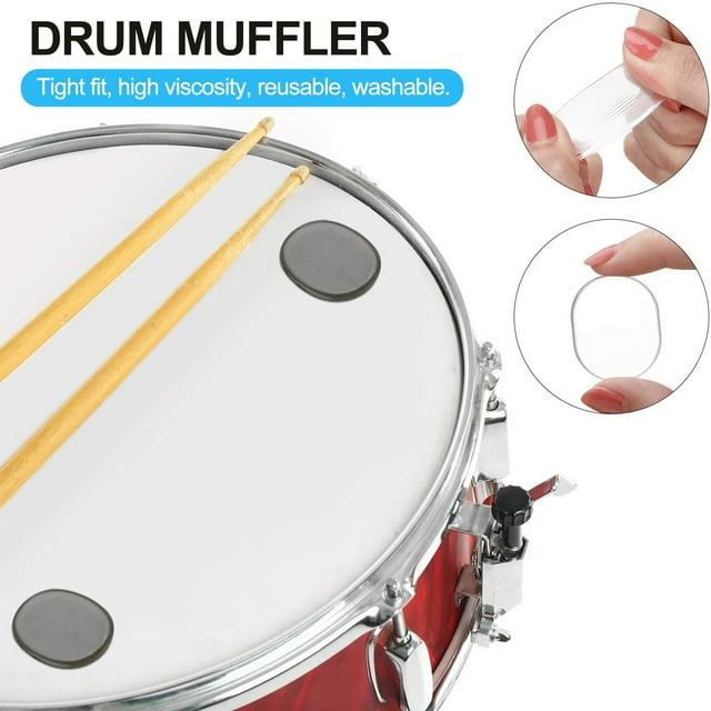 LJNYFDC Drum Dampeners 30Pcs Drum Dampeners Portable Pads Self Adhesive Strong Stickiness Washable Drum Mute Pads Dampening Gel Pads for Precise Sound Control