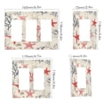 thumbnail image 2 of Yayeee Rocker Switch Wall Plate 3-Gang 6.5"x4.6" Home Decorative Outlet Cover, Light Red Starfish, 2 of 6