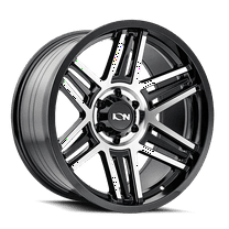 20x9 Ion 147 Black/Machined Wheel 8x6.5 (0mm)