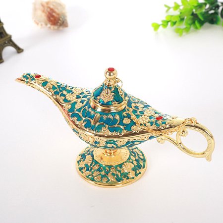 Vintage Magical Legend Aladdin's Genie Lamp for Home /Wedding Table Decoration