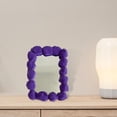 thumbnail image 3 of de de arte Decorativo de la etiqueta engomada Adornos de decoración Hecho a mano Espejo de maquillaje creativo para oficina , púrpura Violeta, 3 of 7