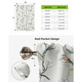 thumbnail image 6 of Vintage Botanical Tie Up Curtains for Window, Birds Branch Watercolor Leaf Thermal Insulted Balloon Shade Adjustable Rod Pocket Curtains Valance Panels for Kitchen Bathroom Café 42 x 45, 6 of 7