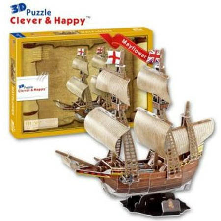 Model Ships Boats - Mayflower Pilgrim Sail Ship Boat 3 D Model Kit