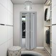thumbnail image 3 of Sliding Closet Bi-fold Doors | Veregio 7288 Matte Grey with Frosted Glass, 3 of 5