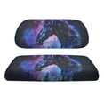 thumbnail image 2 of Pzuqiu Golf Seat Covers Easy to Clean Polyester, Compatible with Golf Cart Outdoor, for Club Car Precedent Ezgo, Galaxy Horse in Forest, 2 of 10