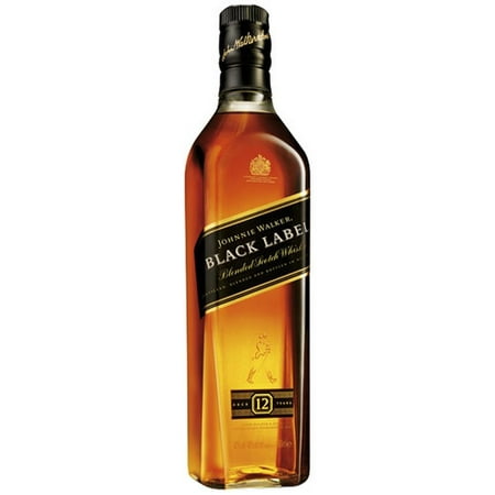 Johnnie Walker Black Label Scotch, 375 mL - Walmart.com