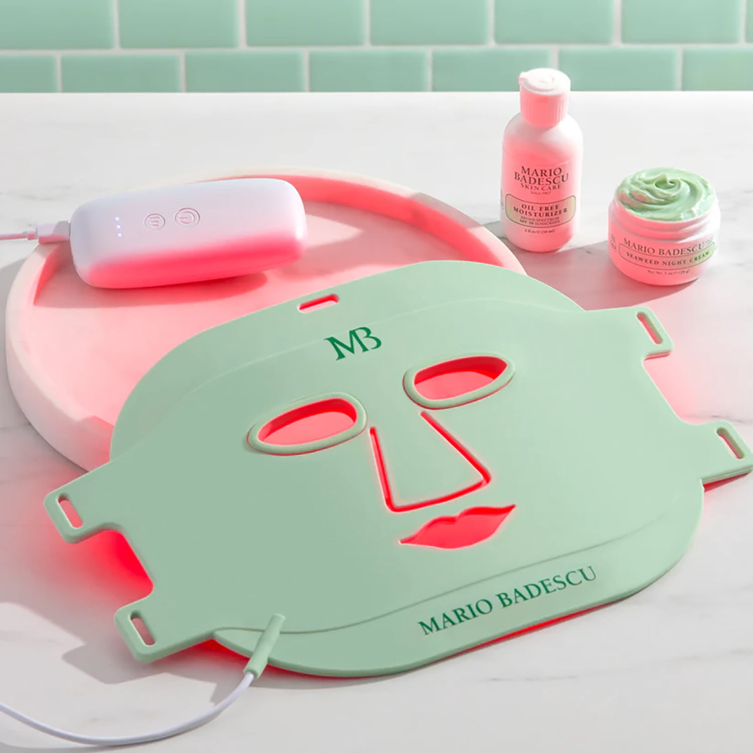 Mario Badescu Flexible LED Light Therapy Facial Mask with 62 LED Lights