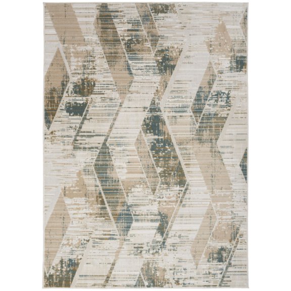 Nourison Thalia 5'3" x 7'3" Beige/Grey Modern & Contemporary Indoor Rug