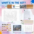 "Ledgebay DIY Paint by Numbers for Adults Acrylic Paint & Brushes