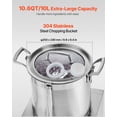 thumbnail image 3 of VEVOR Food Processor Vegetable Chopper 10.6 Quart Food-Grade Stainless Steel Blender, 3 of 9