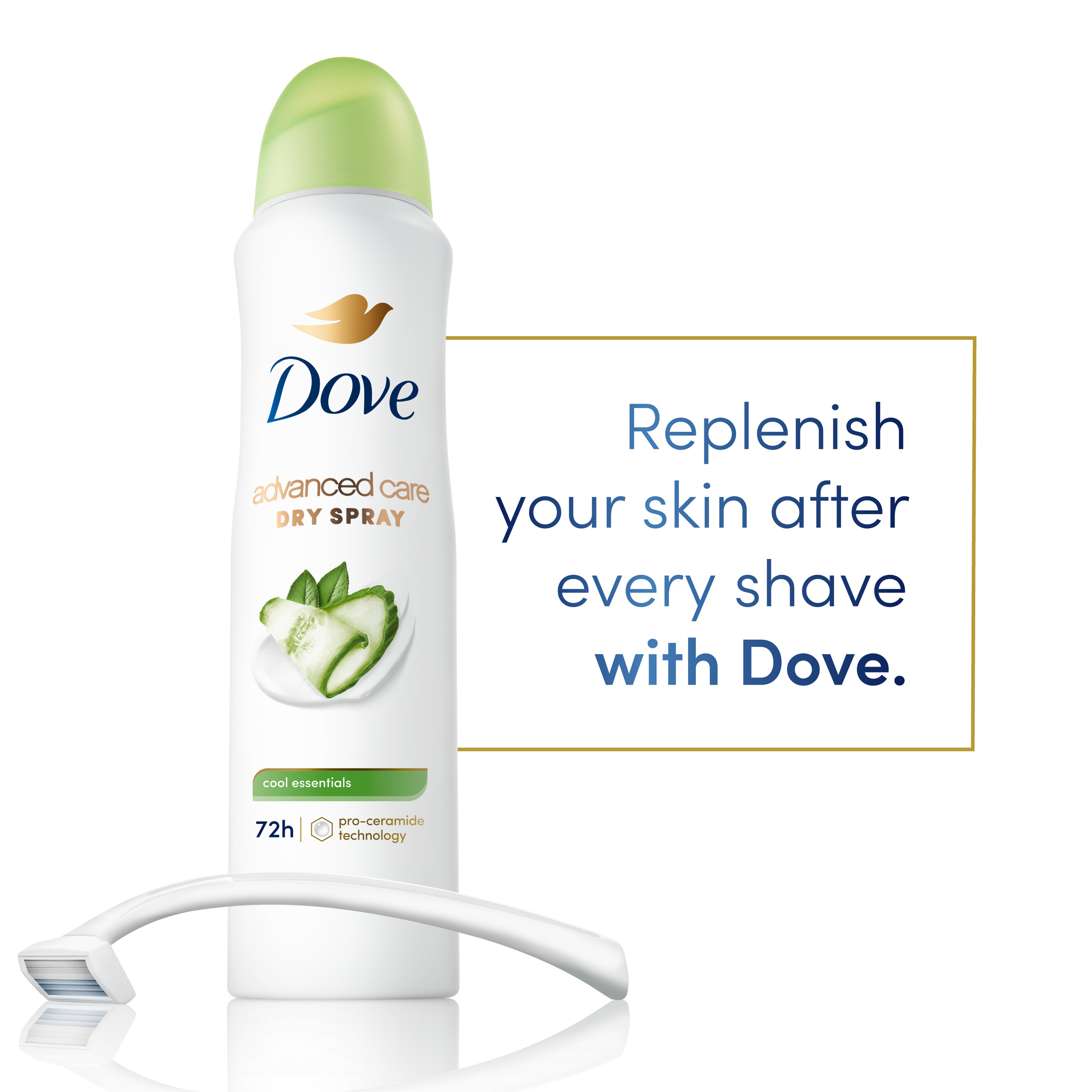 Dove Advanced Care Long Lasting Women's Antiperspirant Deodorant Dry Spray, Cool Essentials, 3.8 oz - image 5 of 11