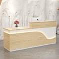 thumbnail image 3 of Pulpit Lectern Reception Desk Office Restaurant Tables Luxurious Pulpitos White Desk Bar Podium Stand Kassentisch Shop Furniture My Lux Decor Round, 3 of 34