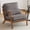 Gray, variant on BAYUELSWU Accent Chair Corduroy Armchair, Upholstered Reading Chair with Cushion and Solid Wood Frame for Living Room, Bedroom, Office (Khaki)