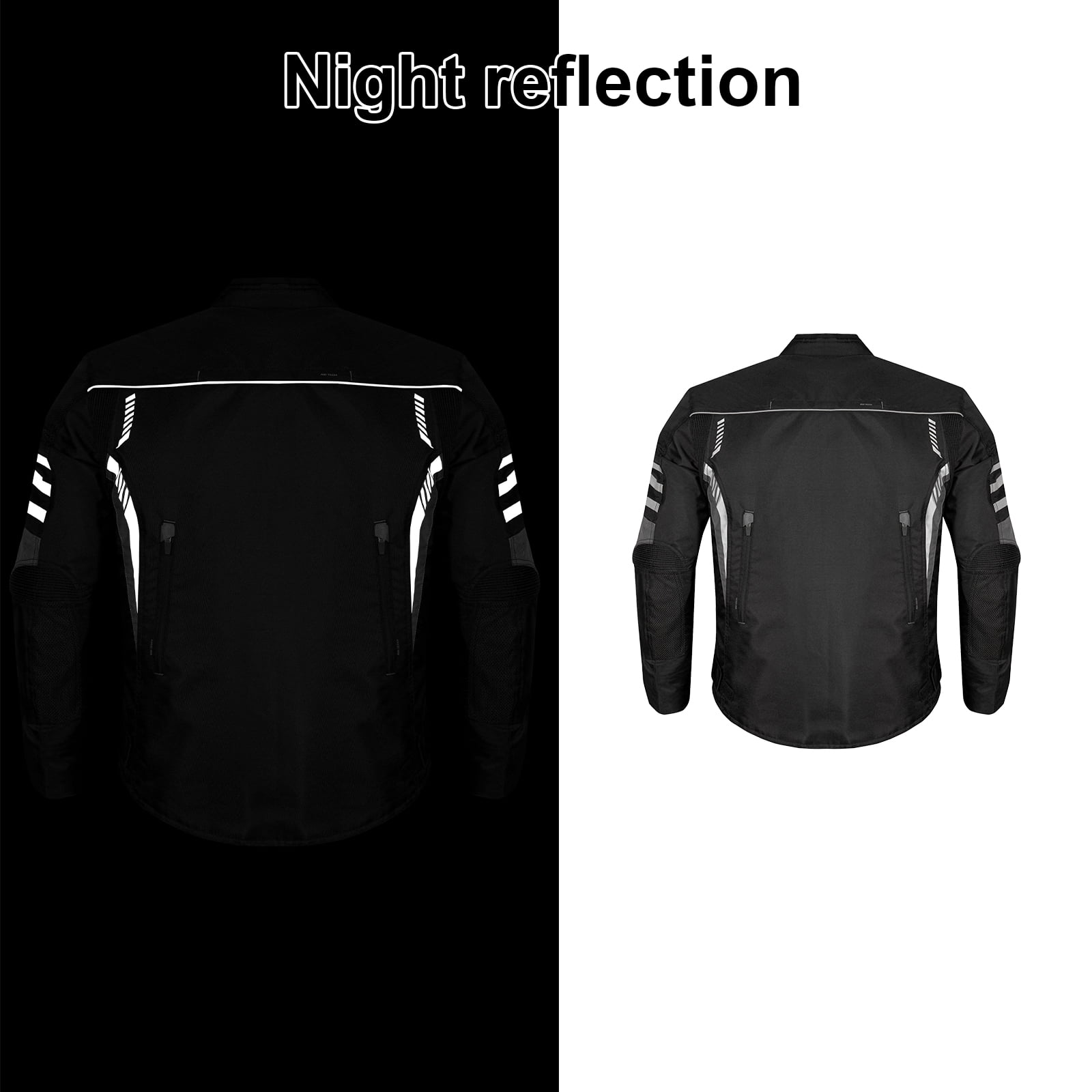 Dream Apparel Men's All-season Motorcycle Jacket for Enduro Dualsport Riding with 600 D polyester, Armor Foam Padding, Visibility