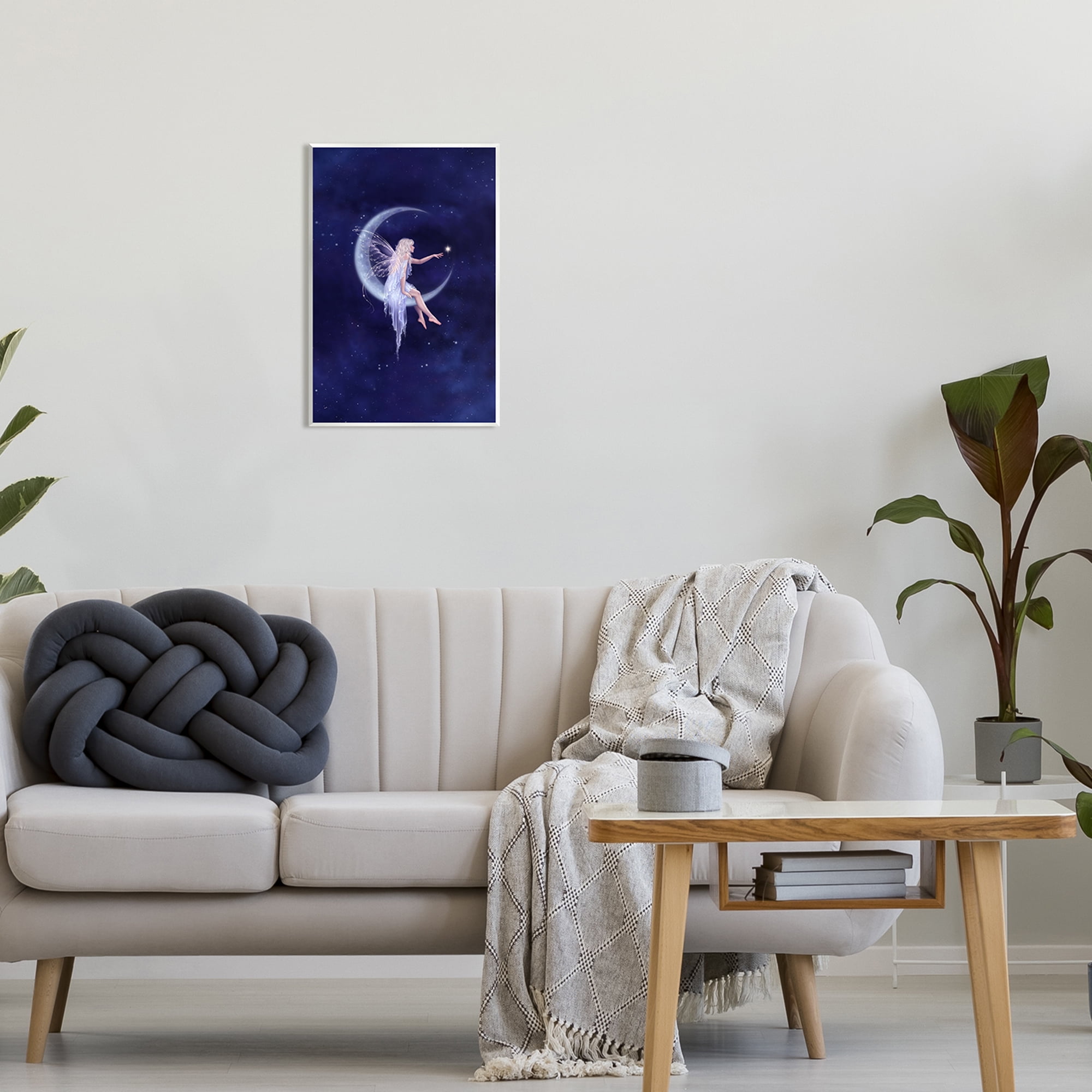 Stupell Industries Birth of a Star Fairy Fairy Tales & Fantasy Painting Unframed Art Print Wall Art, 13 x 19