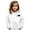 1#White, variant on Kiijoy Toddler Girls Fleece Zip Up Hoodie Heart Print Sports Hooded Sweatshirt, Sizes 4-5