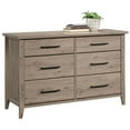 thumbnail image 2 of Pemberly Row Engineered Wood 6-Drawer Bedroom Dresser in Laurel Oak, 2 of 11