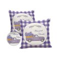thumbnail image 2 of Outdoor Throw Pillow Cover Rustic Farm Car with Lavender Waterproof Cushion Covers 2 Pack Purple White Buffalo Gingham Pillow Cases Home Decoration for Patio Garden Couch Sofa, 2 of 7
