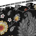 thumbnail image 3 of Pioneer Flower Floral Print Pattern Shower Curtain 72"x84", Bathroom Decorative Shower Curtain Set with 12 Hooks, Waterproof Washable, 3 of 6