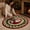 32" x 32"-1, variant on Santa Claus Round Christmas Rug, 32" x 32" Optical Brick Fireplace Hole Design Holiday Decorative Area Carpet, Rubber Backing, Soft Warm Fabric for Living Room