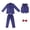 AB36 Blue, variant on Bainana Boys Christmas Outfit Set Long Sleeve Solid Color Gentleman Suit 4 Pieces Clothes Set Big Kids Relaxed Fit Party Wear