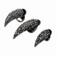 thumbnail image 3 of Estilo Gótico Punk Rock Garra De águila Anillo De Uñas Con Punta De Dedo De Diamantes De Imitación 5 Piezas Negro, 3 of 9