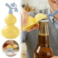 thumbnail image 2 of Functional Gourd Shaped Wall Mounted Refrigerator Bottle Cap Opener with Portable 3D Design for Convenient Storage, 2 of 6