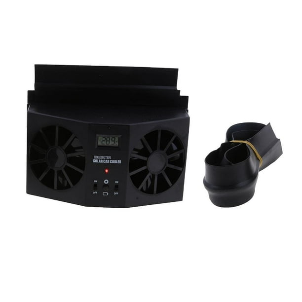 Ventilador de Refrigeración Automático Macarena con Energía Solar negro