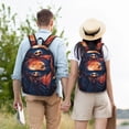 thumbnail image 4 of Goofa The Nightmare Before Christmas Pattern Durable Canvas Daypack - High-Quality Vintage Backpack, Compact & Versatile for Travel and Everyday Use-Small, 4 of 5