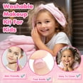 thumbnail image 6 of HopeRock Girls Makeup Kit/Set with Unicorn Makeup Bag, 28-in-1 Little Girls Makeup Kit for Kids 4-8-12 Toys ,Pretend Princess Christmas/Birthday Gift for Kids Toddlers 4 5 6 7 8 9+ Years., 6 of 6