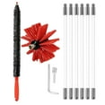 thumbnail image 1 of MasteelfCA 1 Set Flexible Dryer Vent Brush Cleaning Kit Lint Remover Chimney Brushes 6 Rods, 1 of 7