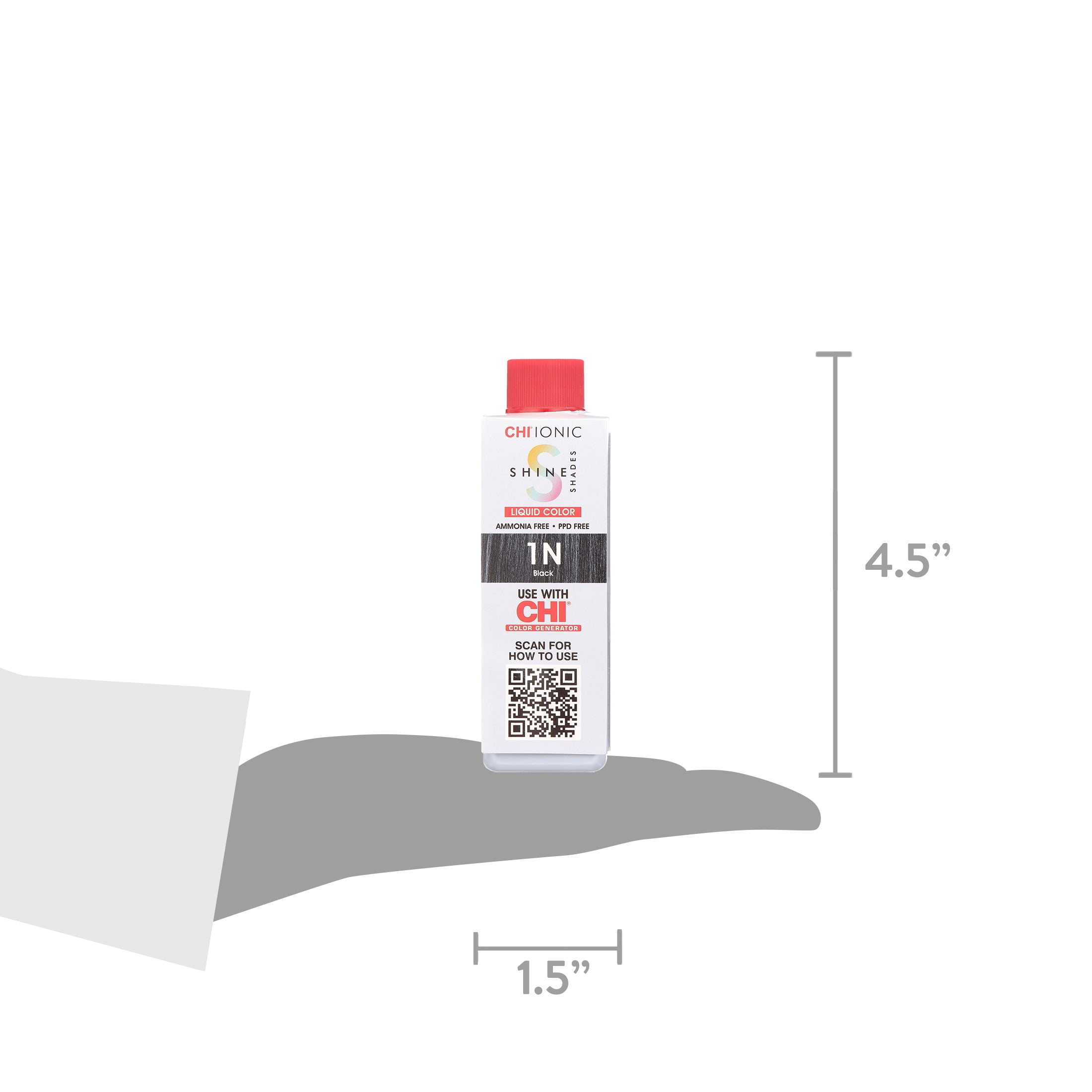 CHI Ionic Shine Shades Liquid Hair Color - 1N Black 3 oz