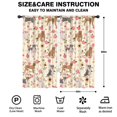 thumbnail image 2 of Blackout Kids Curtains,Pitbull Dog and Flower Floral Childrens Insulated Curtains Set Of 2,Bedroom Essentials,Toddler Room Decor 42x84in(106x213cm), 2 of 4