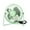 Green, variant on Qocolhg 6 inch Small Desk Fan Powerful Quiet 360° Adjustable Rotation Desk Fan Summer Personal Small Electric Fan Ideal for Home or Office Bedroom Desk Airflow Cooling, USB Powered, Black, Clearance