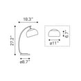 thumbnail image 5 of Brown and Black Overhang Table Lamp, 5 of 5