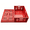 Red, variant on Foldable Plastic Storage Basket, Collapsible Crate for Grocery Fruit Vegetable Shipping Transport
