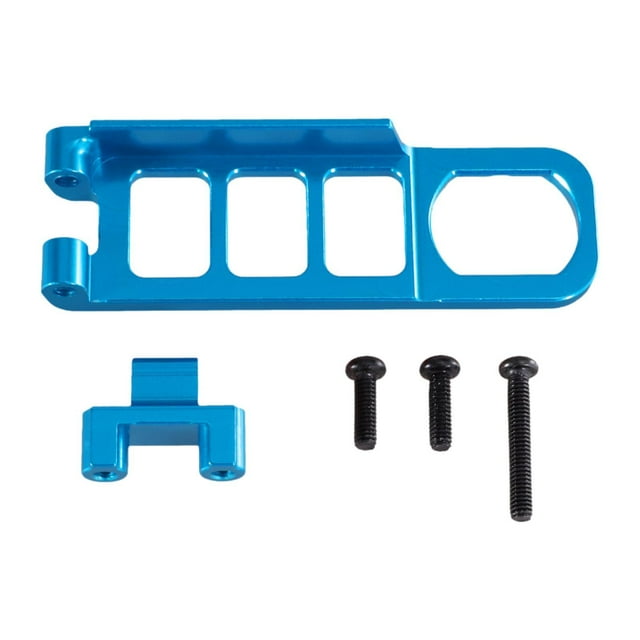Yinanstore Boucle de Batterie en Métal pour Voiture RC, Accessoires de Maintenance, Télécommande, Compartiment en Aluminium Robuste pour Pièces de Réparation RC 1/16, Bleu