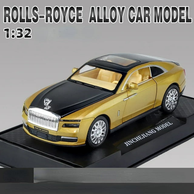 1:32 Rolls Royce SPECTRE Alloy Models Cars Toys Simulation Metal Diecasts Sound Light Toy car Gifts For Kids Collection 锘緼848 Gold No box