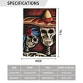 thumbnail image 3 of Day Of The Dead Sugar Skull Mexico Garden Flag 12.5"X18" Outdoor Indoor Garden Decor Porch Banner Sign With Grommets Uv Fade Resistant, 3 of 8