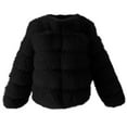 thumbnail image 5 of WRKEKC Plus Size Womens Parka Style Plush Coat Stand Collar Extended Sleeves Cold Weather Snow Jacket, 5 of 5