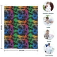 thumbnail image 4 of Rainbow Car Silhouette Pattern Blanket,Comfortable Soft Flannel Throw Blanket,All Season,Warm Lightweight Blankets for Sofa Bed Couch Living Room Chair,30"x40", 4 of 4