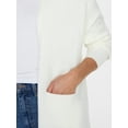 thumbnail image 5 of Time and Tru Women's Long Open Front Cardigan Sweater with Long Sleeves, Sizes XS-XXXL, 5 of 6